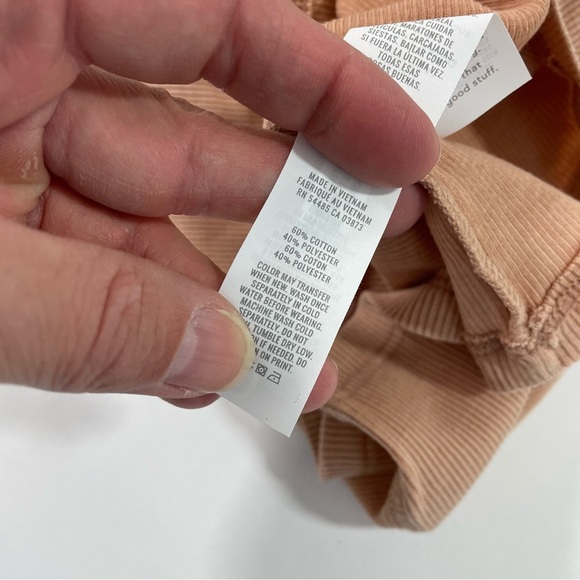 New Aerie Basic Ribbed Tank Top Blush - Picture 3 of 6